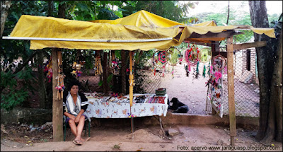 Maria Ara Poty, uma das mais tradicionais artesãs do TI Jaraguá Maria Ara Poty, uma das mais tradicionais artesãs do TI Jaraguá