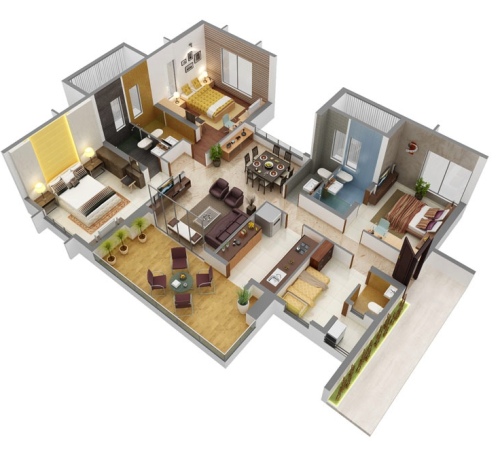 Denah rumah dengan 4 kamar tidur, REFERENSI RUMAH Denah rumah dengan 4 kamar tidur, REFERENSI RUMAH