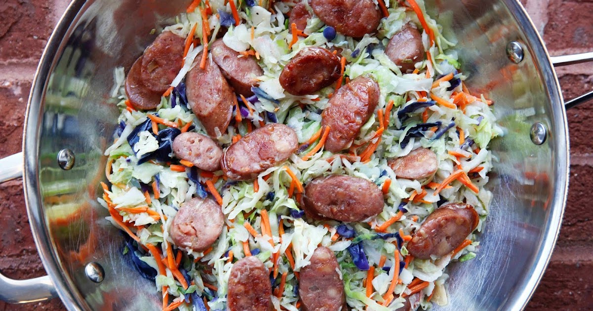 Gourmet Girl Cooks Sausage & Slaw Quick and Easy StirFry