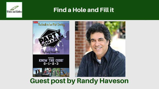 Find a Hole and Fill it, guest post by Randy Haveson @Partywithaplan @iReadBookTours