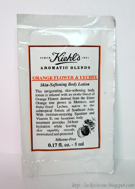 Lucky Citrine Summer Scents Kiehl's Aromatic Blends