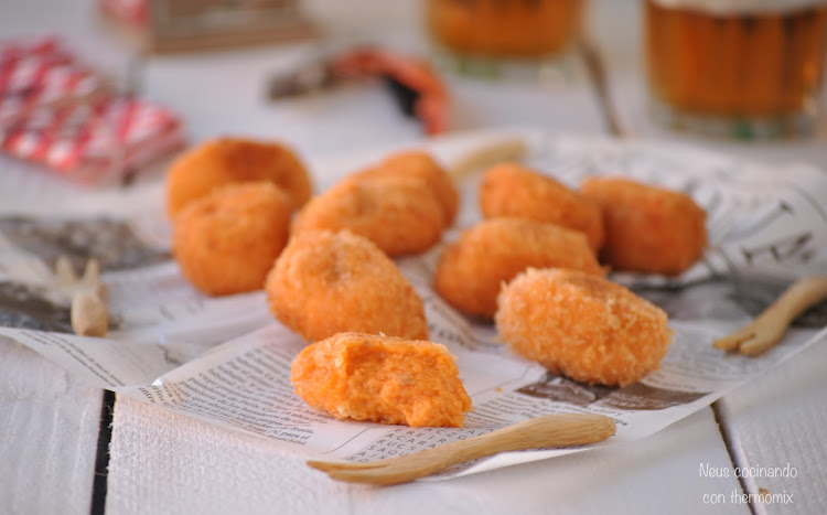 Croquetas de sobrasada y queso de Mahón