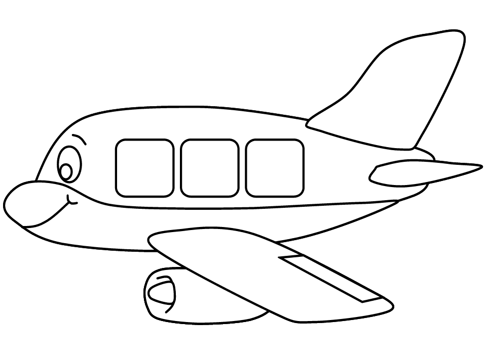 Mewarnai Gambar Pesawat Terbang Format Png
