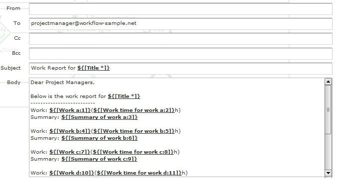 workflow sample using daily reports only for cost price calculation daily report email sample