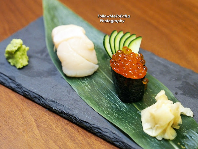 Nama Hotate Sushi  RM 15 & Ikura Gunkan RM10