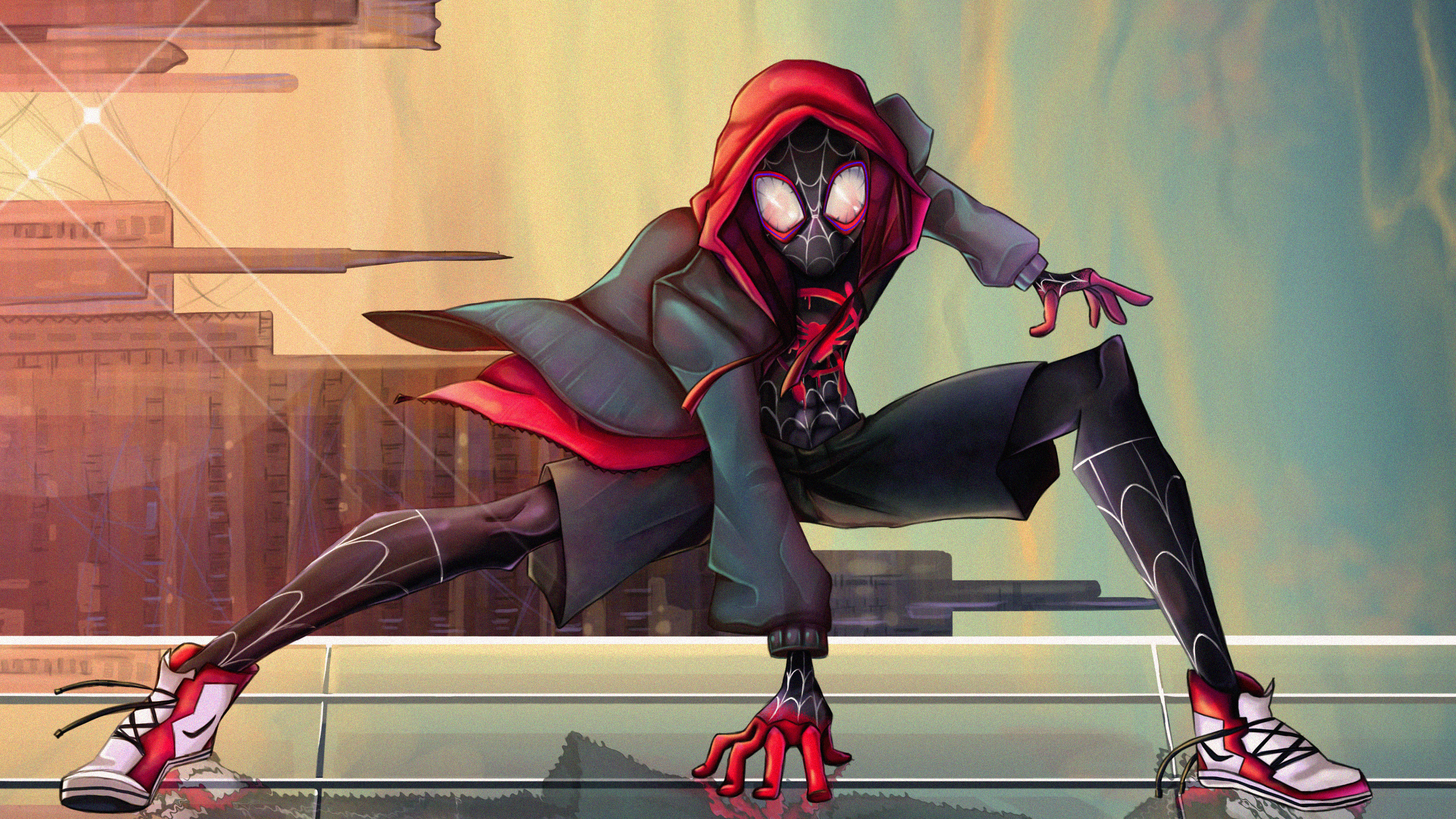 Miles Morales, SpiderMan Into the SpiderVerse, 4K, 4 Miles Morales, SpiderMan Into the SpiderVerse, 4K, 4