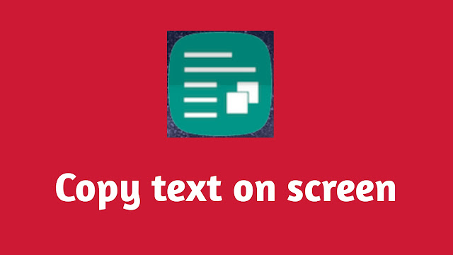 Copy Text ON Screen