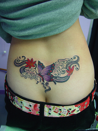 Tatuaje de Mariposa para mujer