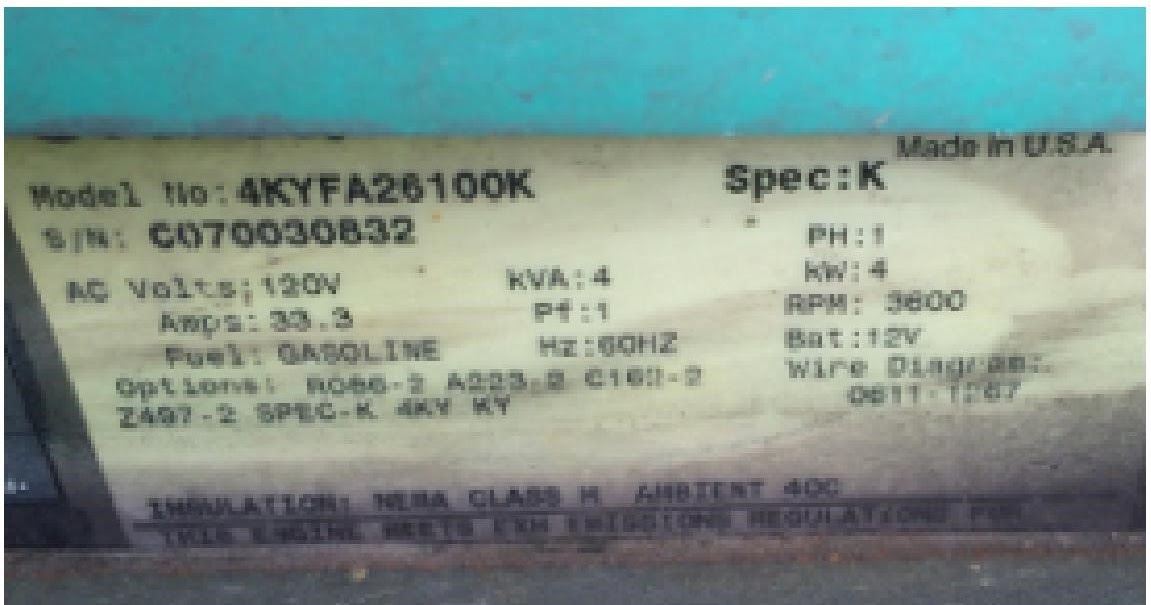 The Lazy Daze Companion: Generator - Replacing Onan 4000 ... gm generator wiring 