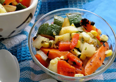 Grilling Bucket List - Grilled Vegetable Salad #Celebrate365