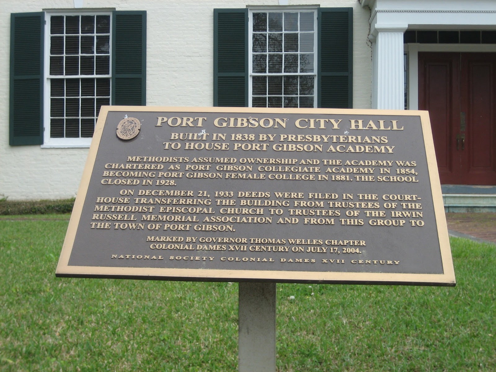 Cummings...and goings... Week in Review April 7 through 13 Grand Gulf, Mississippi