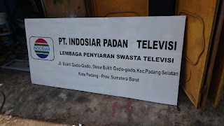 Plang Signboard Indosiar Padang