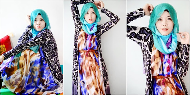 Tampil Berani dengan Hijab Tabrak Motif