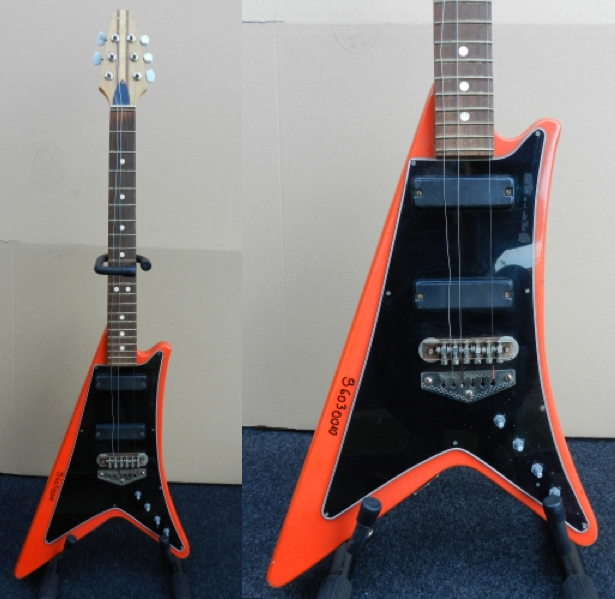 Guitar Blog Defil Kosmos a 1980s Polish take on the Gibson Moderne