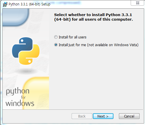 python install