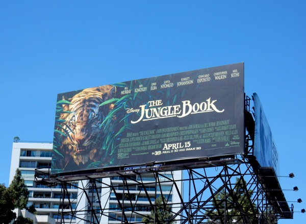The Jungle Book tiger billboard Jungle Book tiger billboard