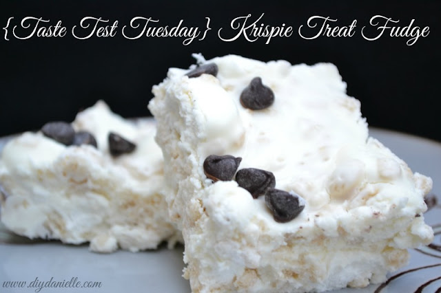 {Taste Test Tuesday} Krispie Treat Fudge {Taste Test Tuesday} Krispie Treat Fudge