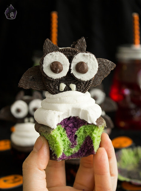 Cupcakes Murciélago Para Halloween
