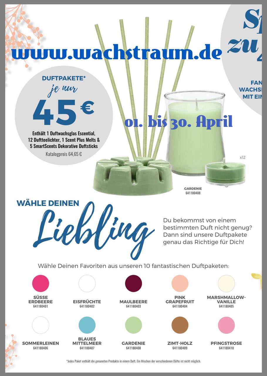 wachstraum.de PartyLite® Online Shop Partylite.de Angebote April