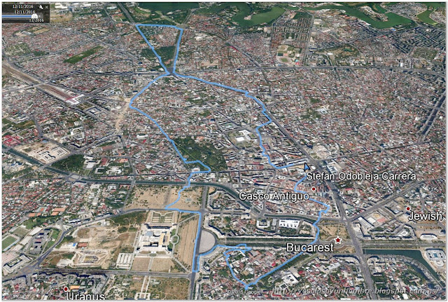 Mapa de la ruta en Bucarest Mapa de la ruta en Bucarest