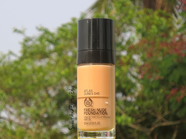 The Body Shop Fresh Nude Foundation Atlas Dune 045 Review India