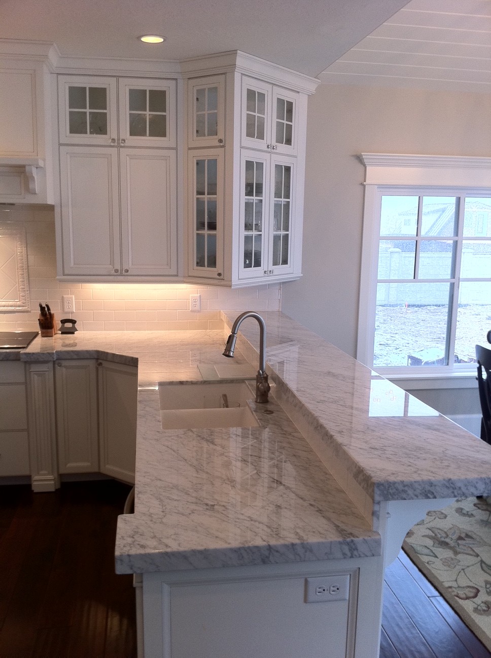 Carrera Marble Kitchen Countertops Carrara Marble Backsplash