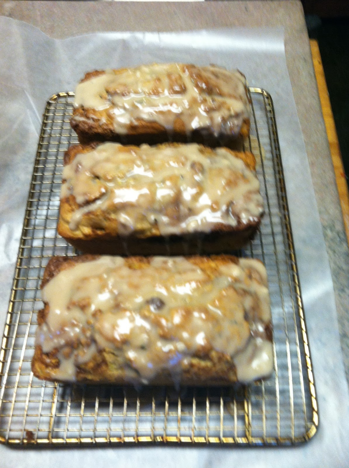 Cooking with Barry & Meta Cinnamon Roll Zucchini Bread