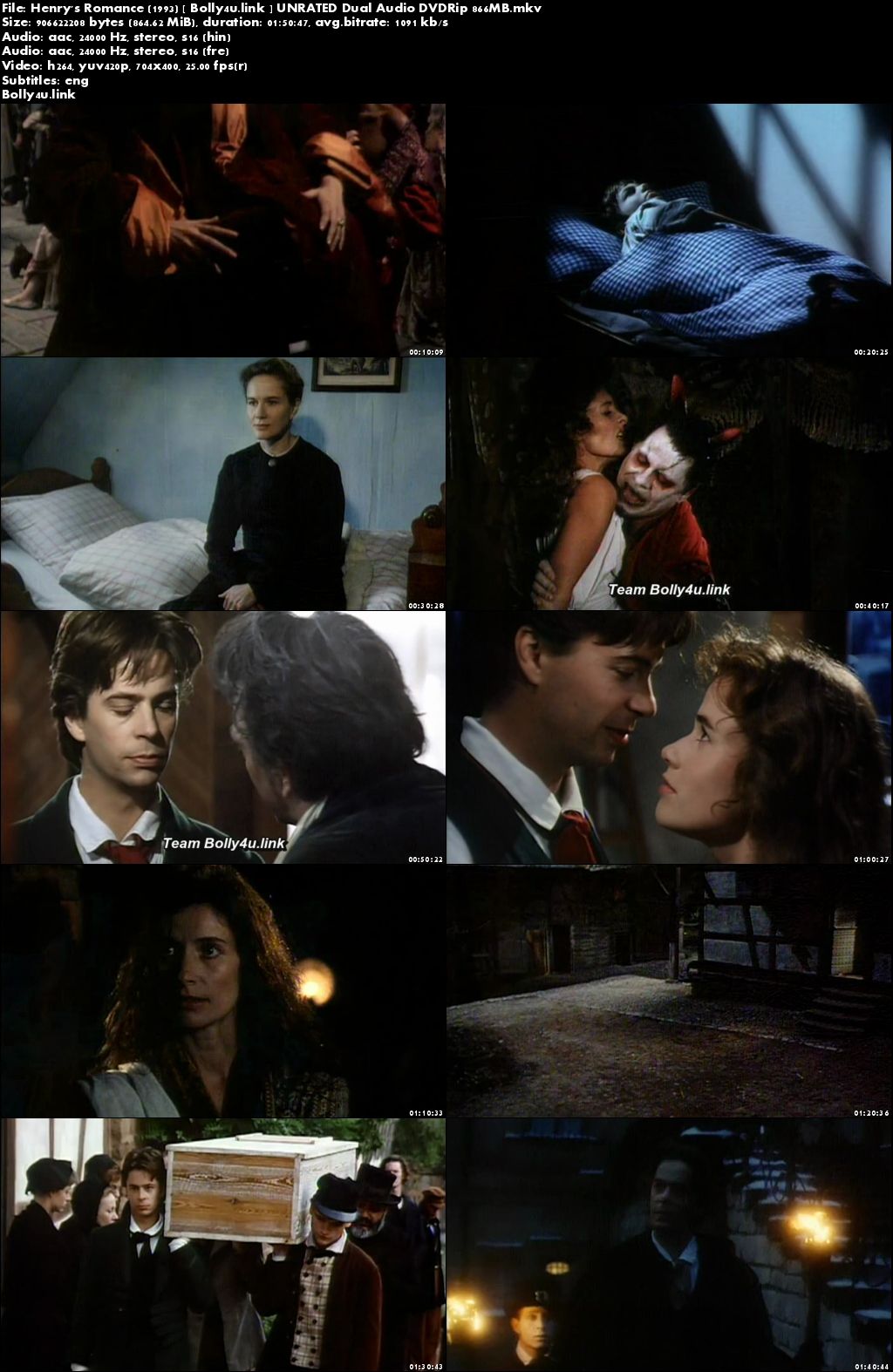 Henrys Romance 1993 DVDRip 350MB UNRATED Hindi Dual Audio 480p Download
