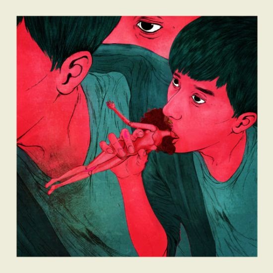 Mojo Wang ilustrações surreais bizarras intimidade