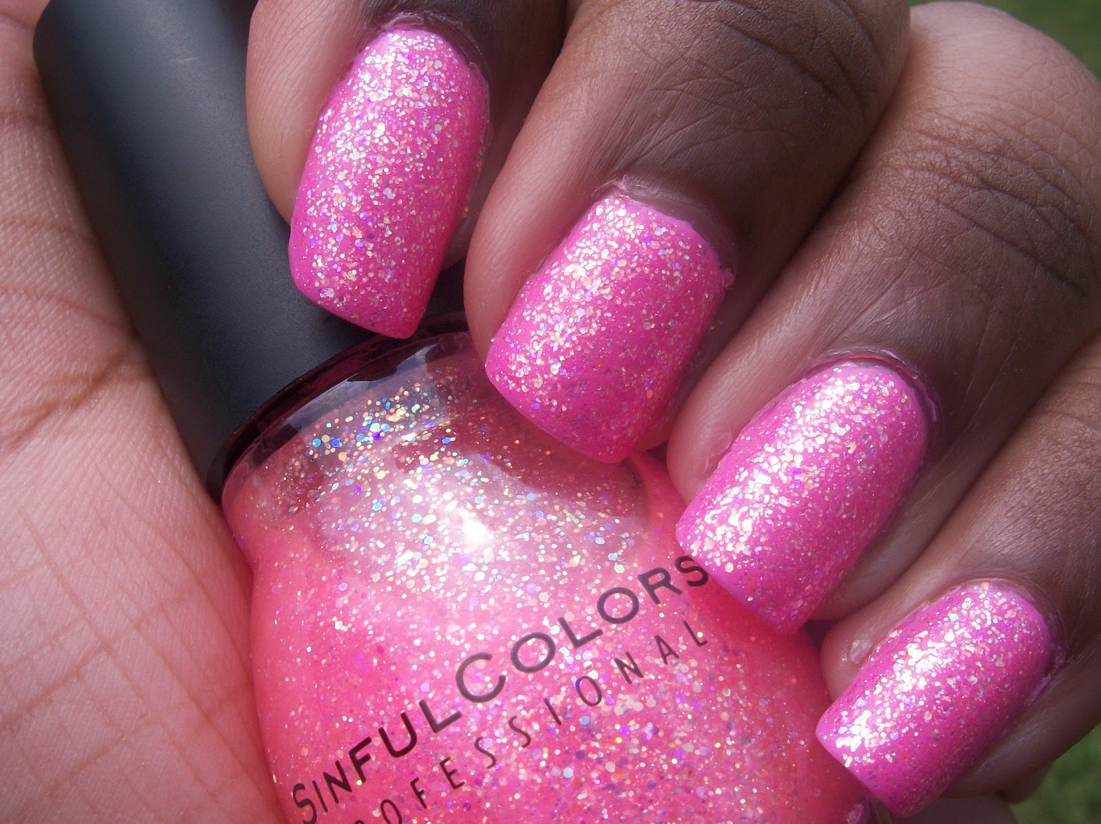 10. Sinful Colors Professional Nail Polish in "Pinky Glitter" - wide 4