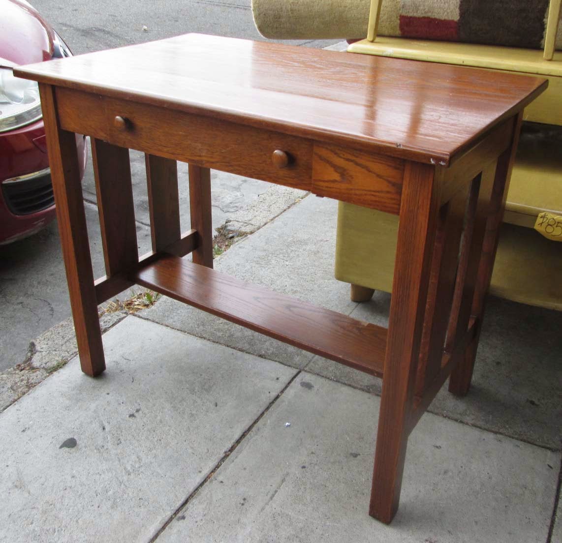 UHURU FURNITURE & COLLECTIBLES SOLD Vintage Mission Style Desk 60