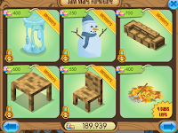 A screenshot showing items on clearance, in particular the rake and leaf pile.