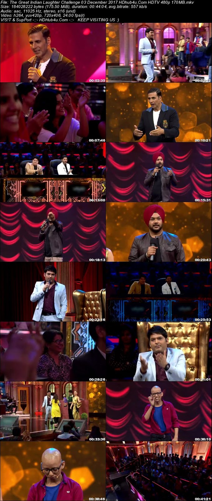 The Great Indian Laughter Challenge 03 December 480p HDTV 170MB Download