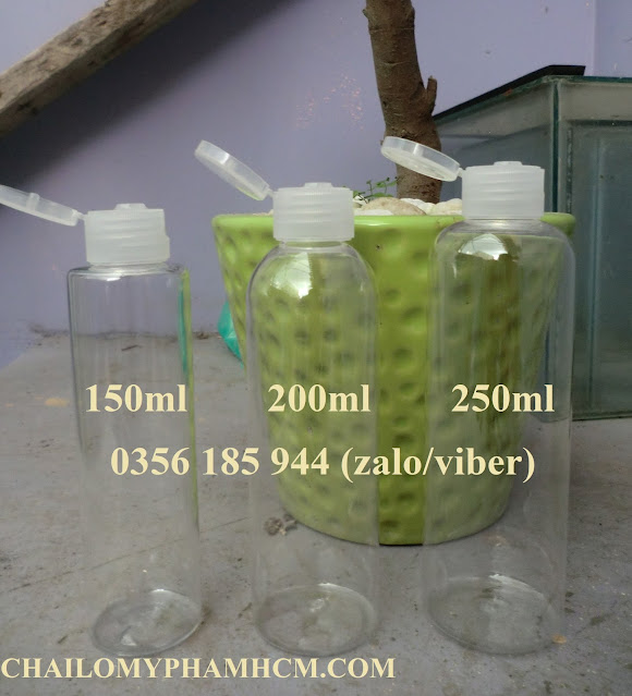 Chai Nhựa Nắp Bật 150ml-200ml-250ml