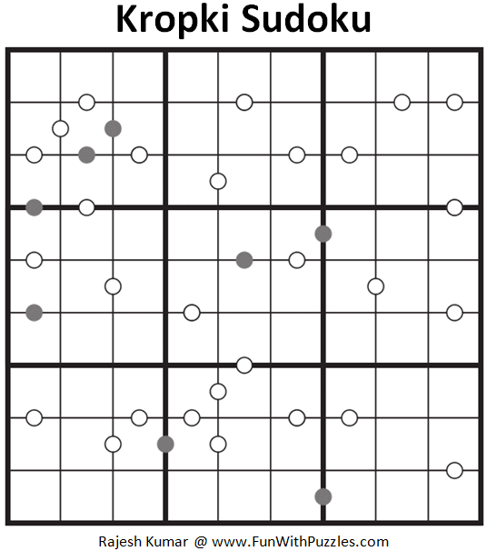 Kropki Sudoku Puzzle (Fun With Sudoku #269)