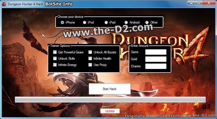 dungeon boss hack tool no survey