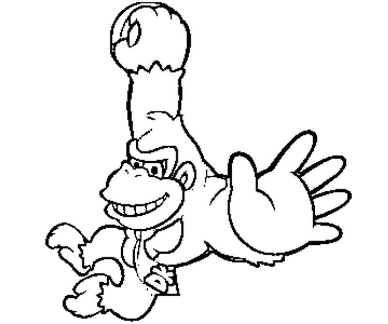 baby donkey kong coloring pages - photo #23