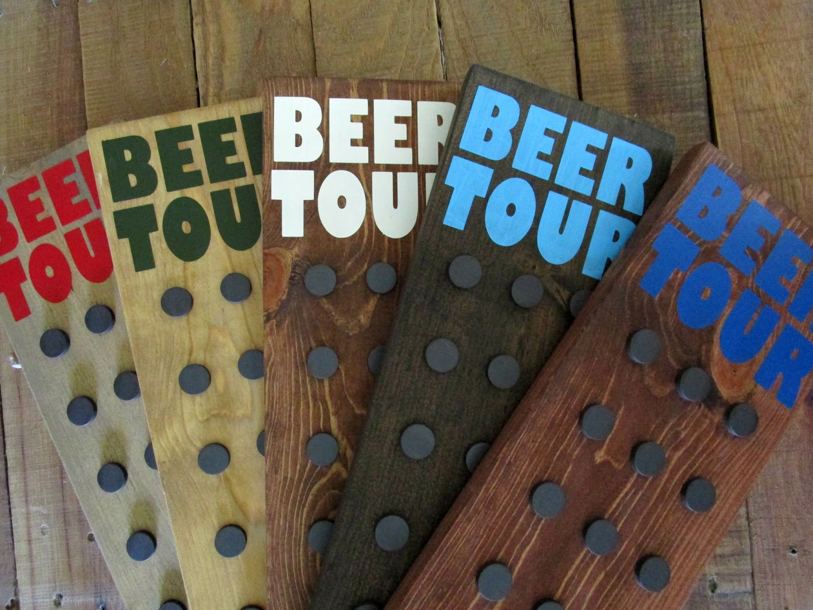 Northwoods Attic BEER TOUR Beer Bottle Cap Display Board