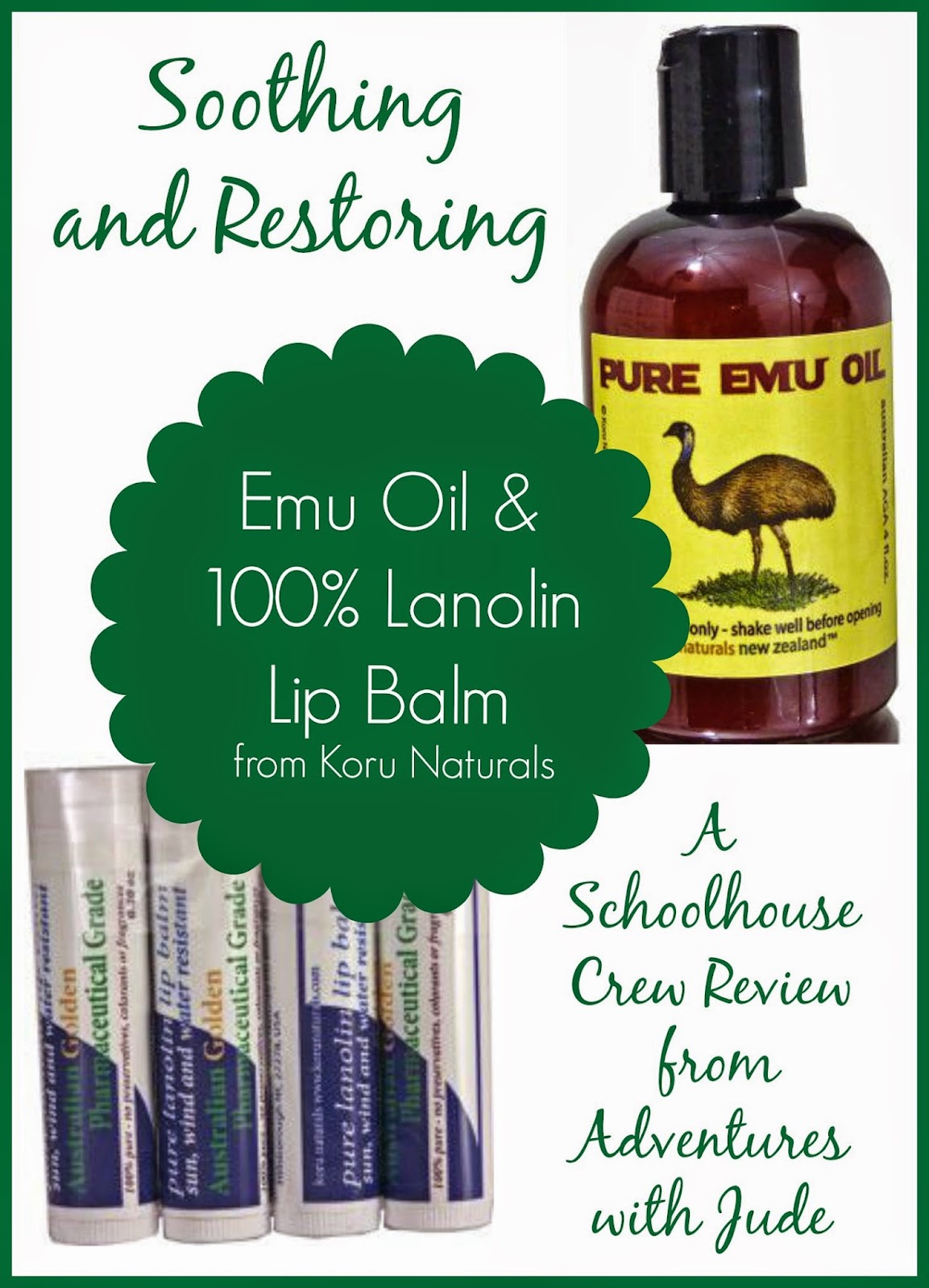Koru Naturals emu oil and lanolin lip balm