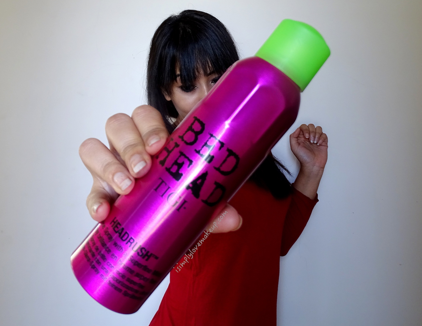 Review Tigi Bed Head Head Rush Spray.