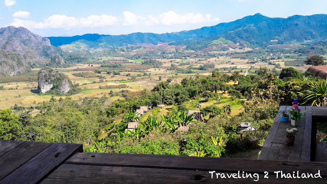 View from Phu Langkha Coffee Shop in North Thailand Motorbike Riding in North Thailand