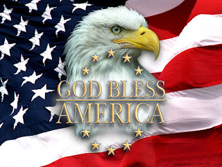God bless wishes happy independence day of USA with eagle and flag God bless wishes happy independence day of USA with eagle and flag