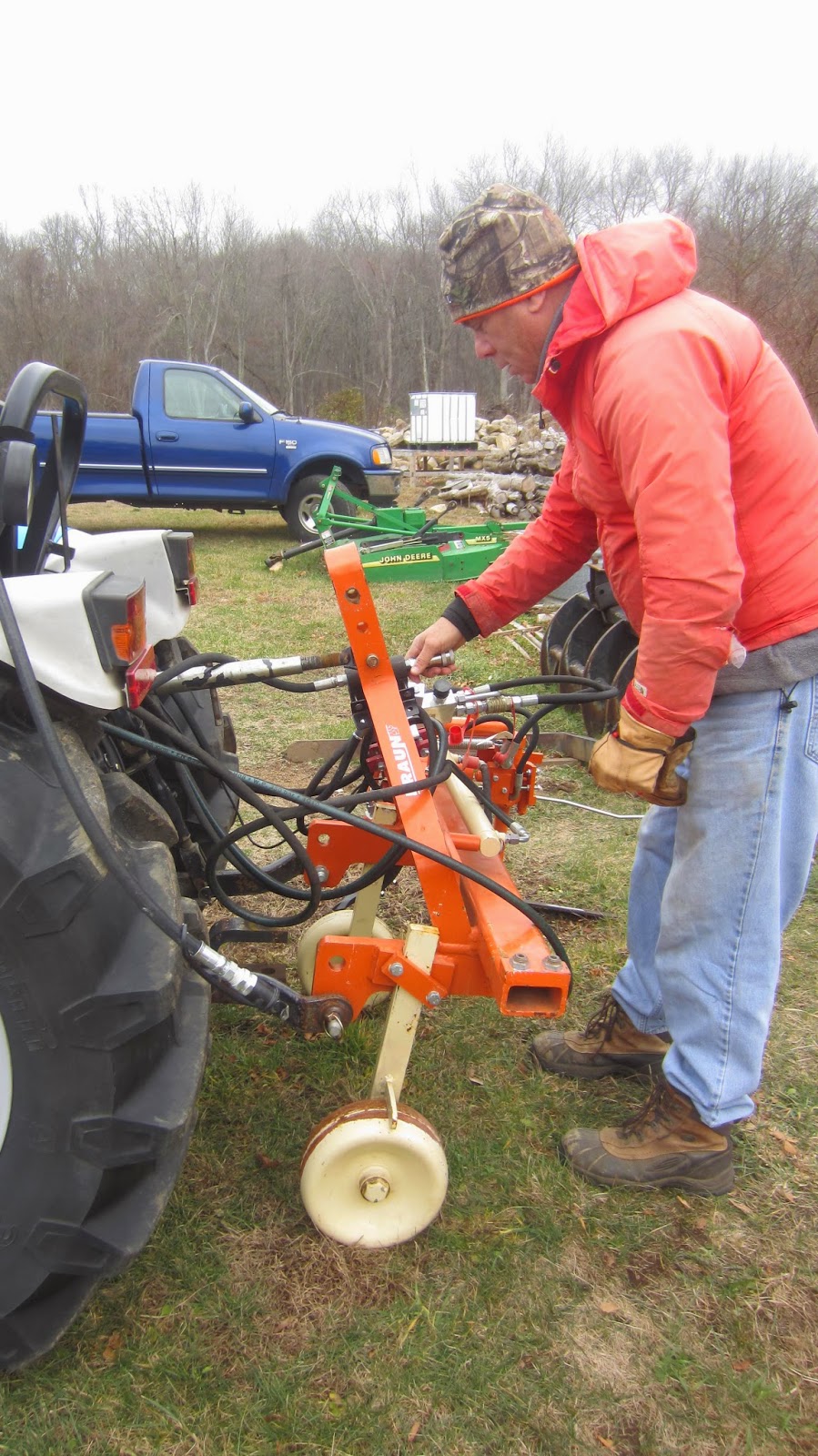 EnoViti Getting Ready to Use the Grape Hoe