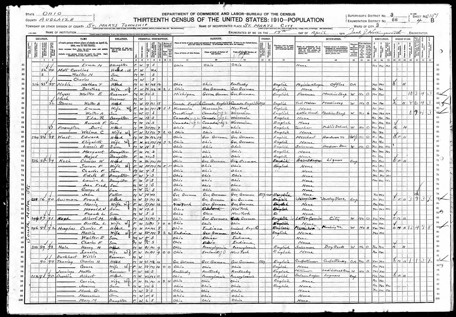 Durbin Family History Marcellus Albert Durbin