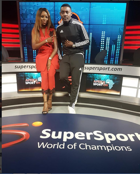 Comedian AY and The Female Super-Sports Presenter Strike a Posse (Photos) Ay3