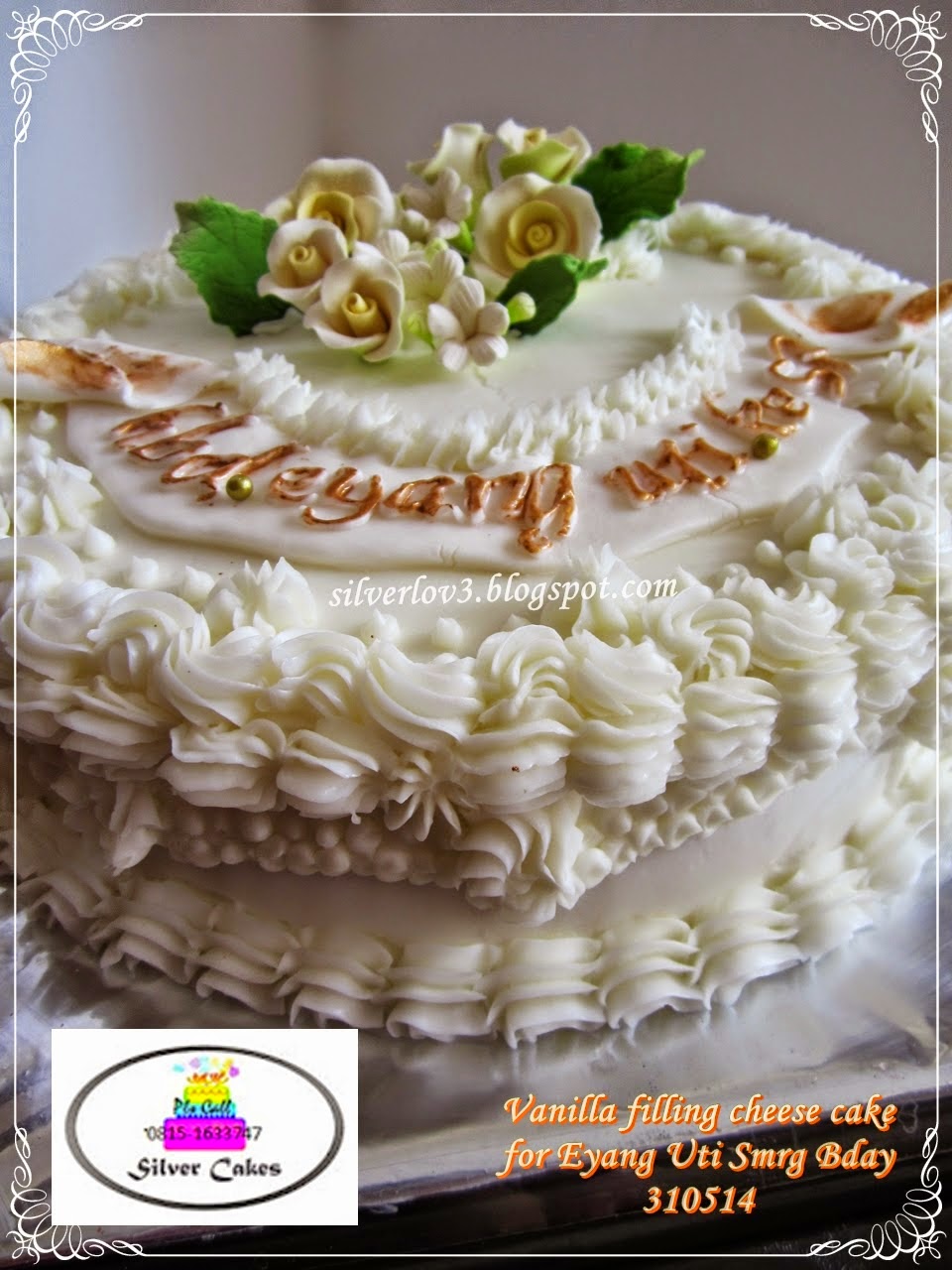 white rose Cake
