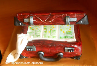 Tort Valiza cu euro/Suitcase cake with euro