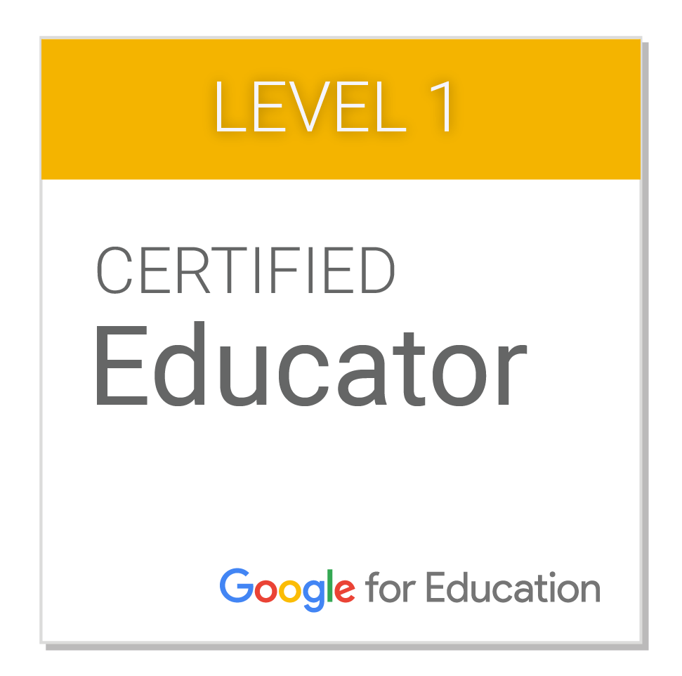 I'm a Google Certified Educator
