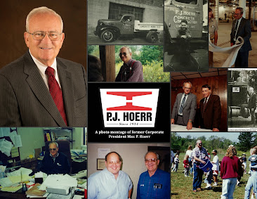 A photo montage of former Corporate President Max P. Hoerr