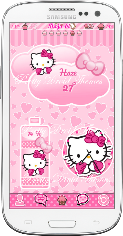 Pretty Droid Themes: Hello Kitty Pink Widget pack - Adorable widgets ...